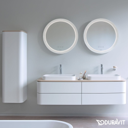 Happy D.2 Plus Spiegel Durchmesser 700 mm mit LED-Beleuchtung und Spiegelheizung