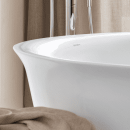 Duravit White Tulip freistehende Badewanne, rund Durchmesser 1400 mm weiß