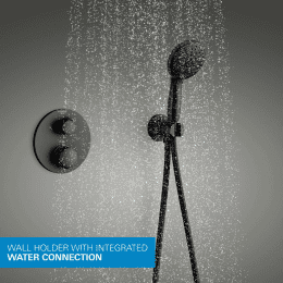 Grohe Vitalio Start Duschset mit Unterputz-Thermostat, Durchmesser 25 cm, 2 Strahlarten, mattschwarz