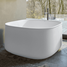 Duravit Zencha freistehende Badewanne, softcube 1250x1250 mm weiß matt