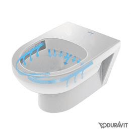 Duravit DuraStyle Basic Wand-Tiefspül-WC rimless Set mit SoftClose WC-Sitz und Durafix