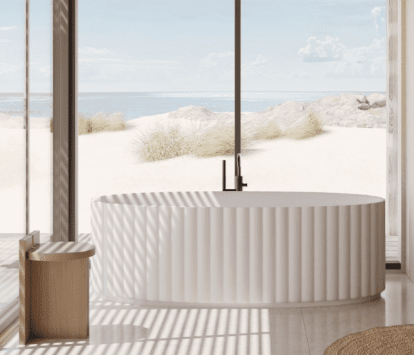 Riho Catching Waves Badewanne, freistehend 174x82cm, Kein System