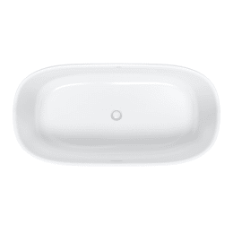 Duravit Zencha freistehende Badewanne, oval 1800x900 mm weiß matt