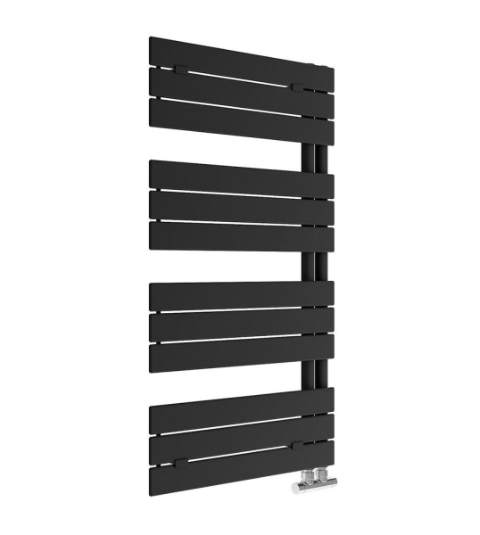 Handtuchheizkörper Alba 1130 x 600 mm, Farbe Schwarz Matt