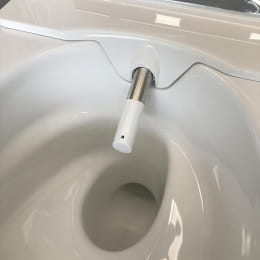 Geberit AquaClean Sela Wand-Dusch-WC Komplettanlage weiß/chrom hochglanz
