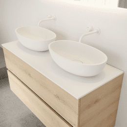 Riho Escala Aufsatzwaschtisch, 55x32 AufsatzWT aus Solid Surface