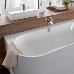 Villeroy & Boch Oberon 2.0 Vorwand-Badewanne, mit Schürze 180x80x46 cm weiß