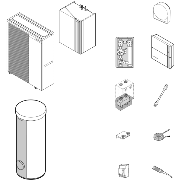 Weishaupt Paket WSB 15-A-RMD-AI Weishaupt Luft/Wasser-WP Splitblock inkl. Kühlung