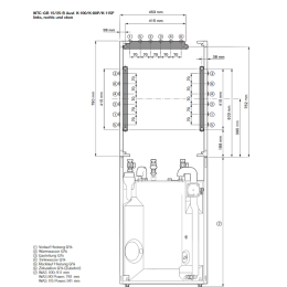 Weishaupt Rohrgruppe WHI pipe K-115P-r #1 WTC-GB15/25K-P80/115+KI,Anschluss rechts