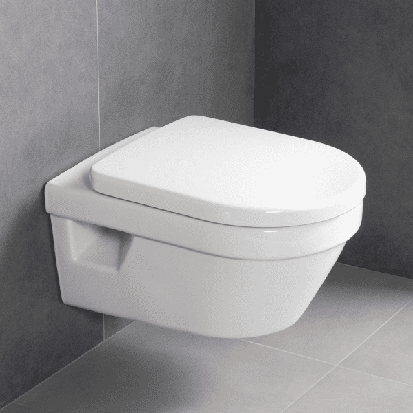Villeroy & Boch Architectura - Wand-WC, mit Sitz SoftClose, Rimless, mit CeramicPlus Alpinweiß