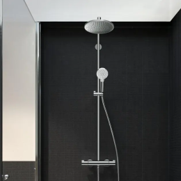 Hansgrohe Crometta - Brauseset S 240 Showerpipe mit Thermostat, Chrom