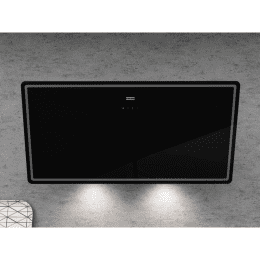 Franke Smart Dunstabzugshaube FPJ 915 V BK/DG A, Breite 90 cm, schwarzes Glas/graue Grafik