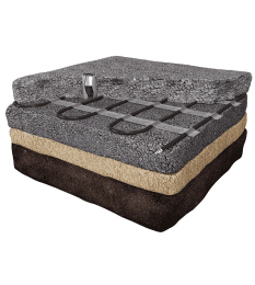 evenes Eis/Schneeschmelz-Heizmatte für Freiflächen in Beton/Sandeinbau 2400W/16x0,5m=8m²/230V