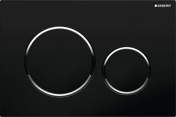 Geberit Sigma20 Betätigungsplatte SIGMA20, schwarz / chrom
