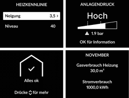 Viessmann Paket Vitodens 222-F B2TH 2,5-25kW 7" mit Anbausatz seitlich AP VD