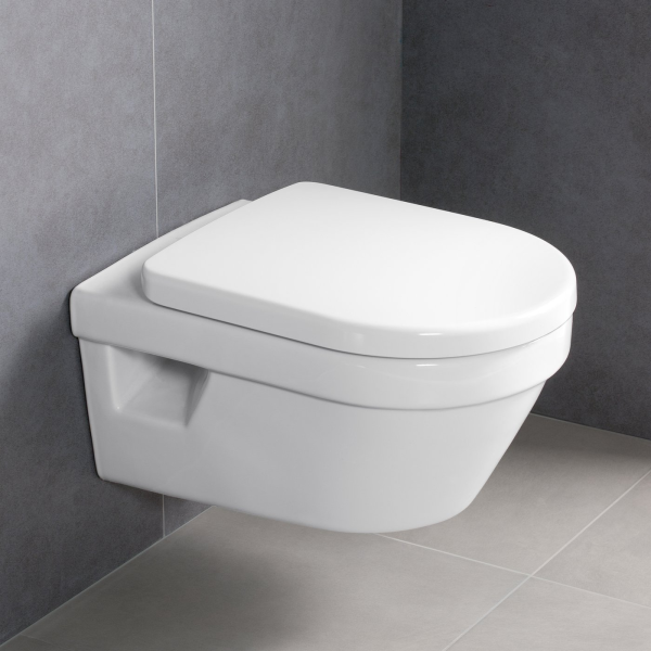 Villeroy & Boch O.novo Wand-WC Compact Ausführung kurz mit WC-Sitz, weiß