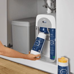 Blue Home Spültischarmatur mit Kühleinheit und Wasserfilter, SuperSteel