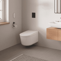 Grohe Sensia Wand-Dusch-WC mit PowerFlush Triple Vortex, mit WC-Sitz mit GROHE HyperClean, weiß
