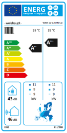Weishaupt Luft/Wasser-Wärmepumpe Biblock Typ WBB 12-A-RMD-AI