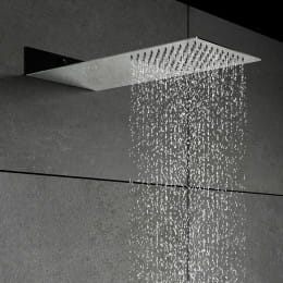 Steinberg Sensual Rain Duschsystem mit "Wall Rain" Regenbrause & Thermostat, eckig