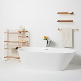 LAUFEN Kartell freistehende Badewanne 171,5 x 81,5 cm weiß matt