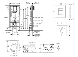 Grohe Rapid SL WC mit Sitz Subway 2.0, DirectFlush, SoftClose, CermaicPlus, Betätigungsplatte Chrom Grohe Rapid SL WC mit Sitz Subway 2.0, DirectFlush, SoftClose, CermaicPlus, Betätigungsplatte Chrom