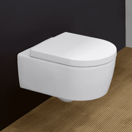 Villeroy & Boch Avento Wand-WC mit DirectFlush mit WC-Sitz, weiß