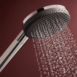 Hansgrohe Raindance Alive S Aufputz-Duschsystem mit Thermostat mit EcoSmart, chrom/graphit