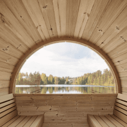 Fjordholz Fass-Sauna Modell King DeLux 230 Thermo