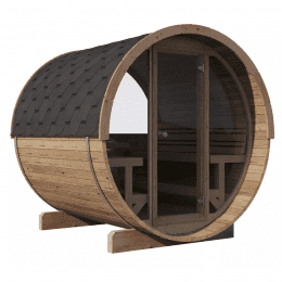 Fjordholz Fass-Sauna Modell King DeLux 230 Thermo