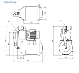 Zehnder HWW-E Garden 2000 ZPC01B Hauswasserwerk – 230 V mit 20-Liter-Edelstahl-Membrandruckbehälter