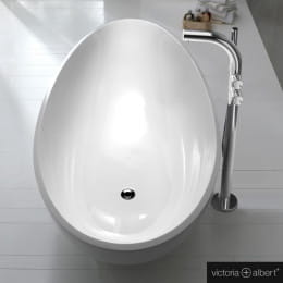 Victoria + Albert Napoli freistehende Badewanne 190 x 85,5 cm weiß glanz