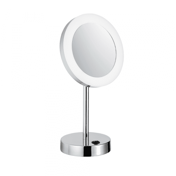 Avenarius LED Kosmetikspiegel Standmodell mit Akku 5-fach Ø 200 mm