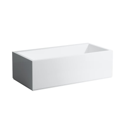 LAUFEN Kartell Rechteckbadewanne 170 x 86 cm, freistehend mit Kopfende links, weiß-matt