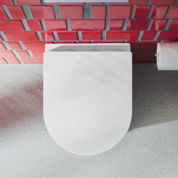 Duravit ME by Starck Wand-WC mit WC-Sitz SoftClose, Rimless, Alpinweiß