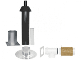 SKOBERNE Grundpaket Unifix, Flachdach, DN 80/125, 0,4m