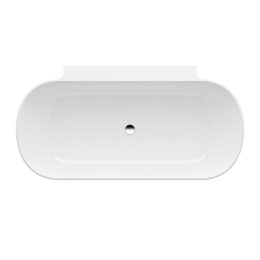 LAUFEN LUA Vorwand-Badewanne, mit Schürze mit Gelcoat, rutschhemmender Oberfläche, 170x86 cm weiß