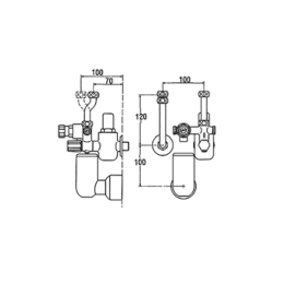 KWC Sicherheitsgruppe KWC, 6 bar, bis 200l, mit Druckminderer, DN15 (1/2") m. Rückflussverhinderer