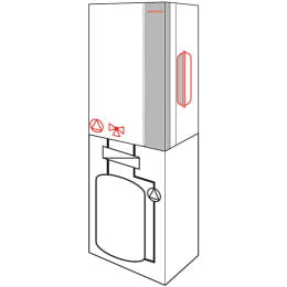 Weishaupt Gas-Brennwertgerät WTC-GB B K mit integriertem Warmwasserspeicher