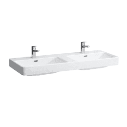 Laufen Pro S Doppelwaschtisch 120x47 cm, mit 2 Hahnlöchern, weiß