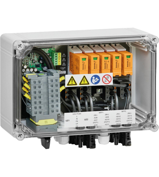 Weidmüller PV Feuerwehrschalter, 2MPP, 2E/1A, 2x44A, MC4-Evo2, SPD Typ I+II - 0% MwSt (Angebot gemäß