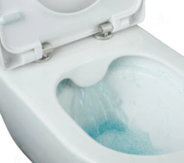 Treos Wand-Tiefspül-WC Weiß Glanz Serie 810 Oval spülrandlos 53cm