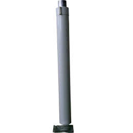 WOLF Luft-/Abgasrohr DN63/96 L:912mm weiß