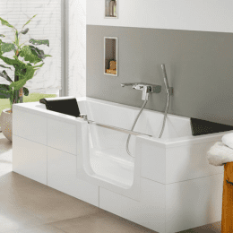 Artweger Twinline Pure Badewanne mitTür, rechts 1600x750x430mm weiß