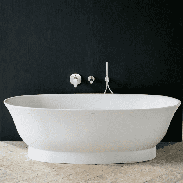Laufen The New Classic Freistehende Badewanne 190x90x58 cm, weiß matt