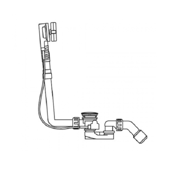 Artweger Acryl ZubehörEin/Ab/Überlaufgarnitur 520mm chrom
