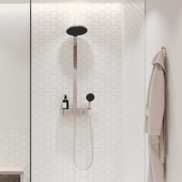 Hansgrohe Pulsify S Aufputz-Duschsystem mit Thermostat mit EcoSmart, chrom