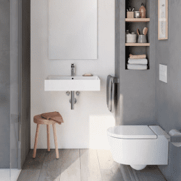 Roca Inspira Wand-WC round mit WC-Sitz, weiß