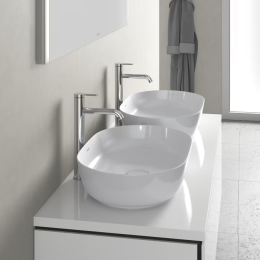 Duravit Luv Aufsatzbecken ohne Hahnlochbank 60 x 40 cm, ohne Hahnlochbank, mit wondergliss