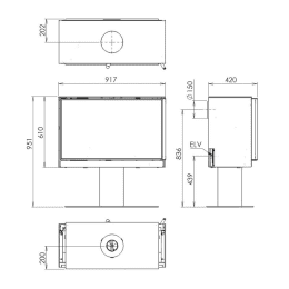 Oranier Standfuß zu Ziva XL